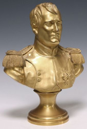 EMPIRE STYLE ORMOLU BUST OF NA