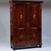 EMPIRE STYLE ORMOLU-MOUNTED MA