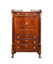 EMPIRE STYLE ORMOLU MOUNTED SE