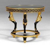 Empire style parcel gilt and e