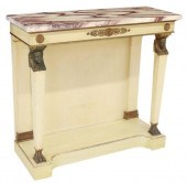 EMPIRE STYLE PARCEL GILT CONSO