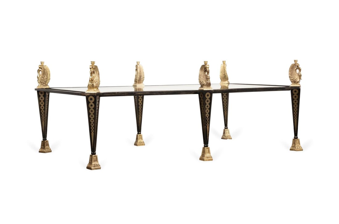 EMPIRE STYLE PARCEL GILT IRON