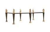 EMPIRE STYLE PARCEL GILT IRON