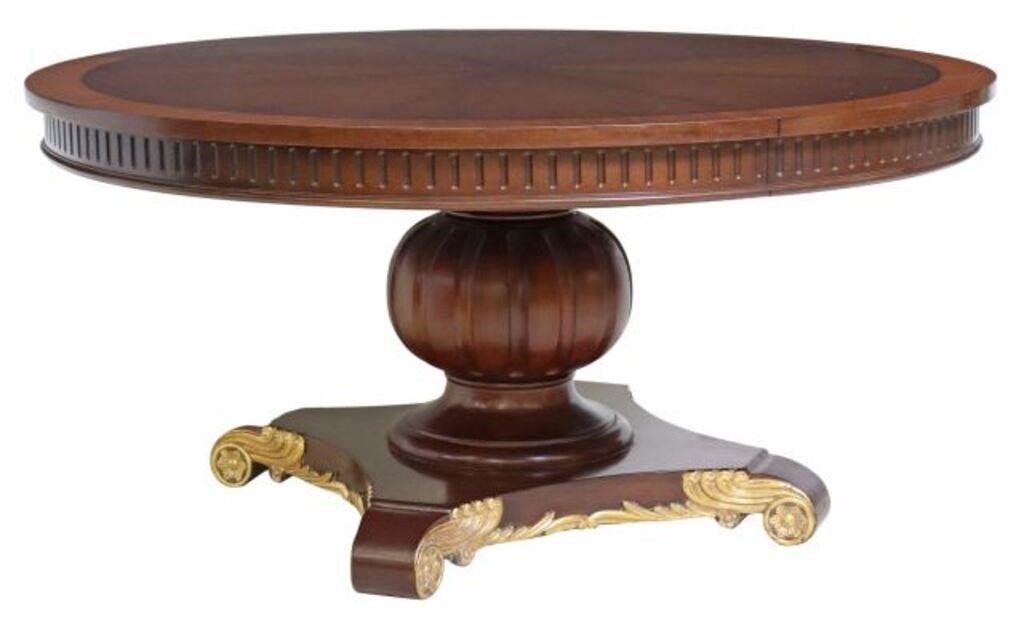 EMPIRE STYLE PARCEL GILT MAHOGANY