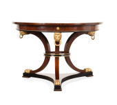 EMPIRE STYLE PARCEL GILT MAHOG
