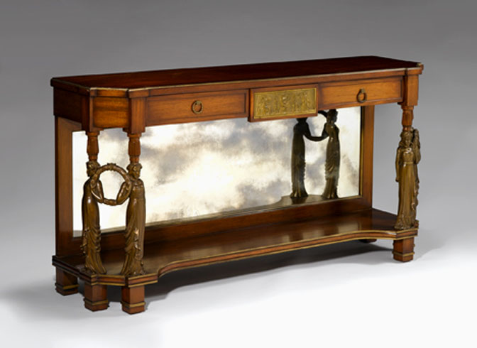 Empire style parquetry and gilt