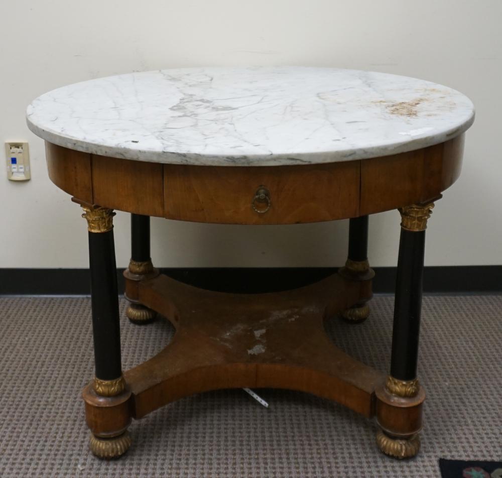 EMPIRE STYLE PARTIAL GILT AND