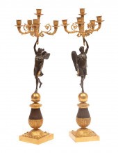 EMPIRE-STYLE PATINATED AND GIL