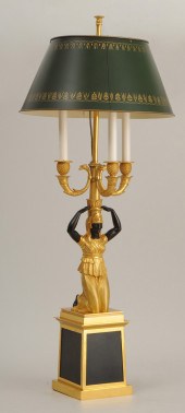 EMPIRE STYLE PATINATED AND GIL