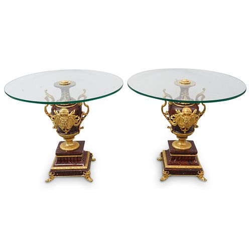 EMPIRE STYLE ROUGE MARBLE & GILT