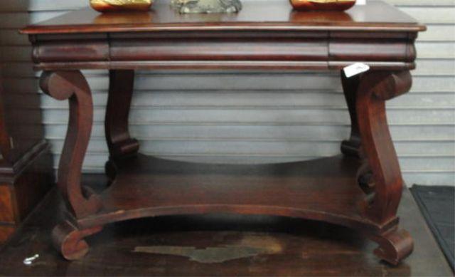 Empire Style Scroll Base Desk. From