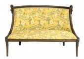 EMPIRE STYLE SETTEE WITH SWANS