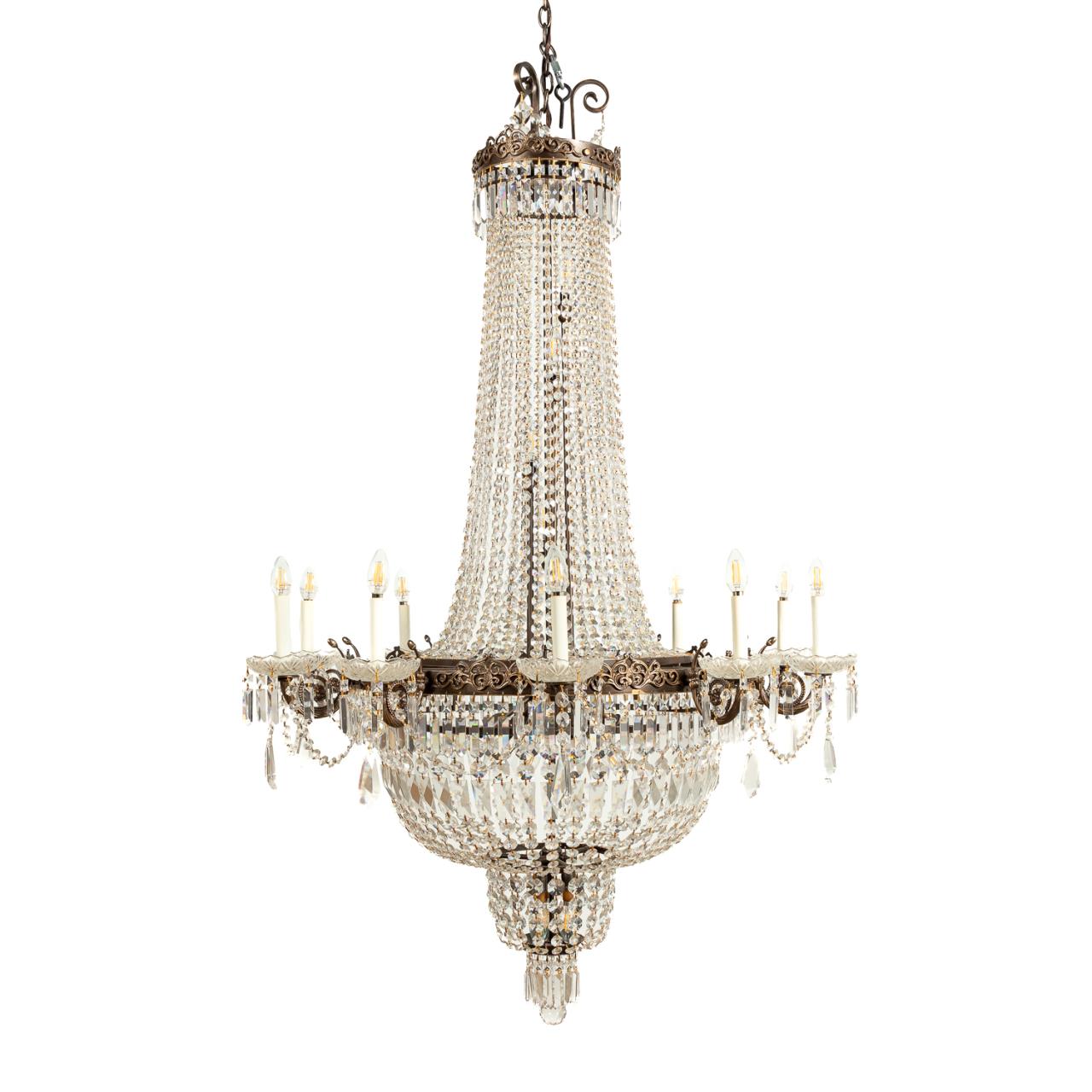 EMPIRE-STYLE TEN-LIGHT CRYSTAL