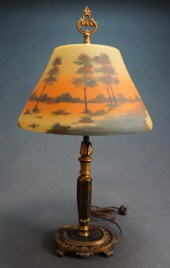 EMPIRE STYLE TOLE DECORATED TA