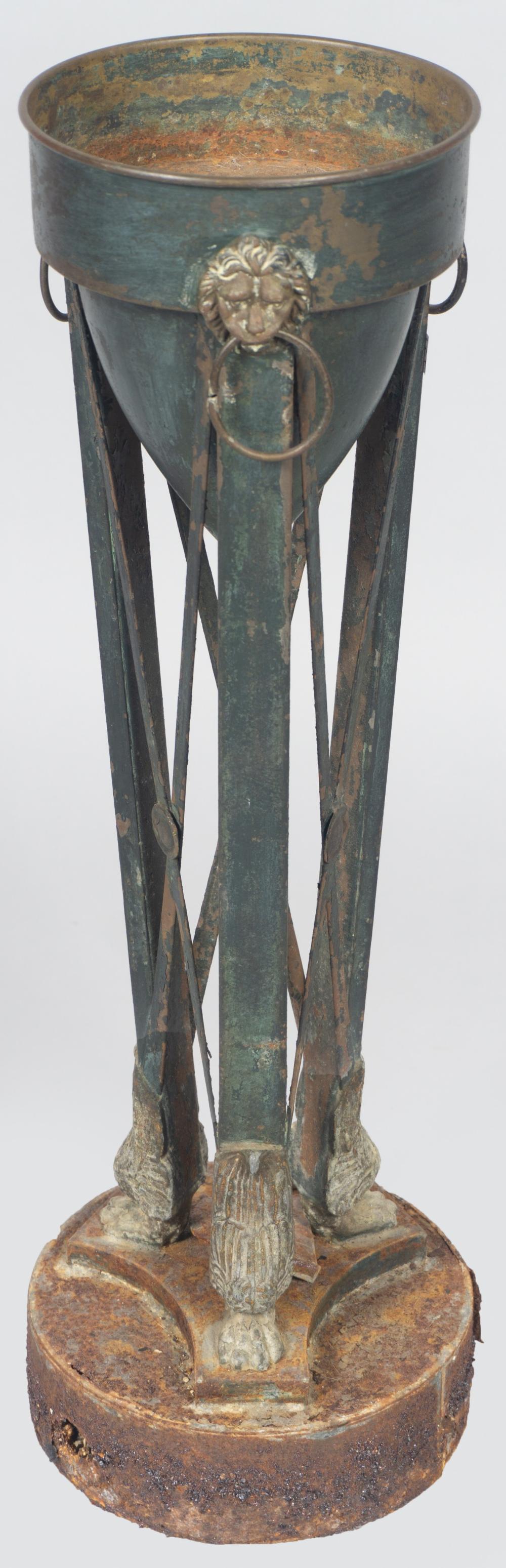 EMPIRE STYLE TOLE PLANTER, 19TH