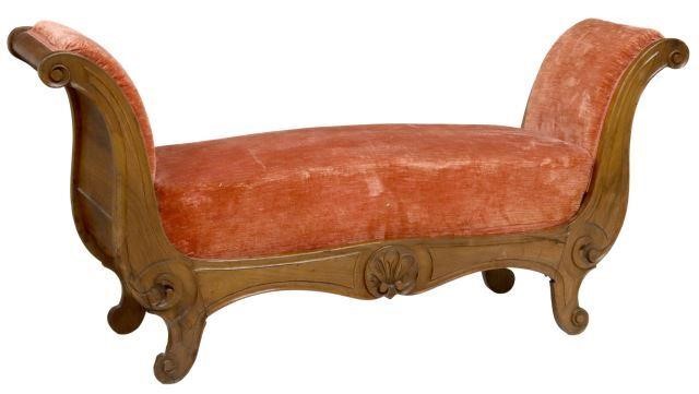 EMPIRE STYLE VELVET UPHOLSTERED