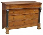 EMPIRE STYLE WALNUT FIVE-DRAWE