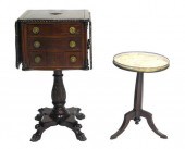 EMPIRE STYLE WORK TABLE AND MA