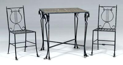 Empire style wrought iron patio