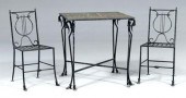 Empire style wrought iron pati