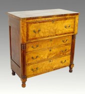 EMPIRE TIGER MAPLE CHEST CA. 1