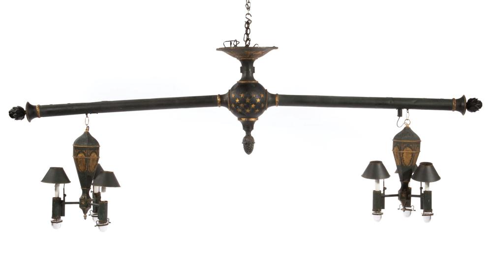 EMPIRE TOLE PEINTE SIX-LIGHT