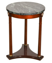 EMPIRE TRIPOD MARBLE TOP SIDE