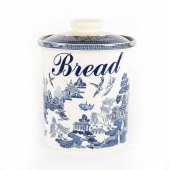 EMPIRE WARE LARGE LIDDED BLUE