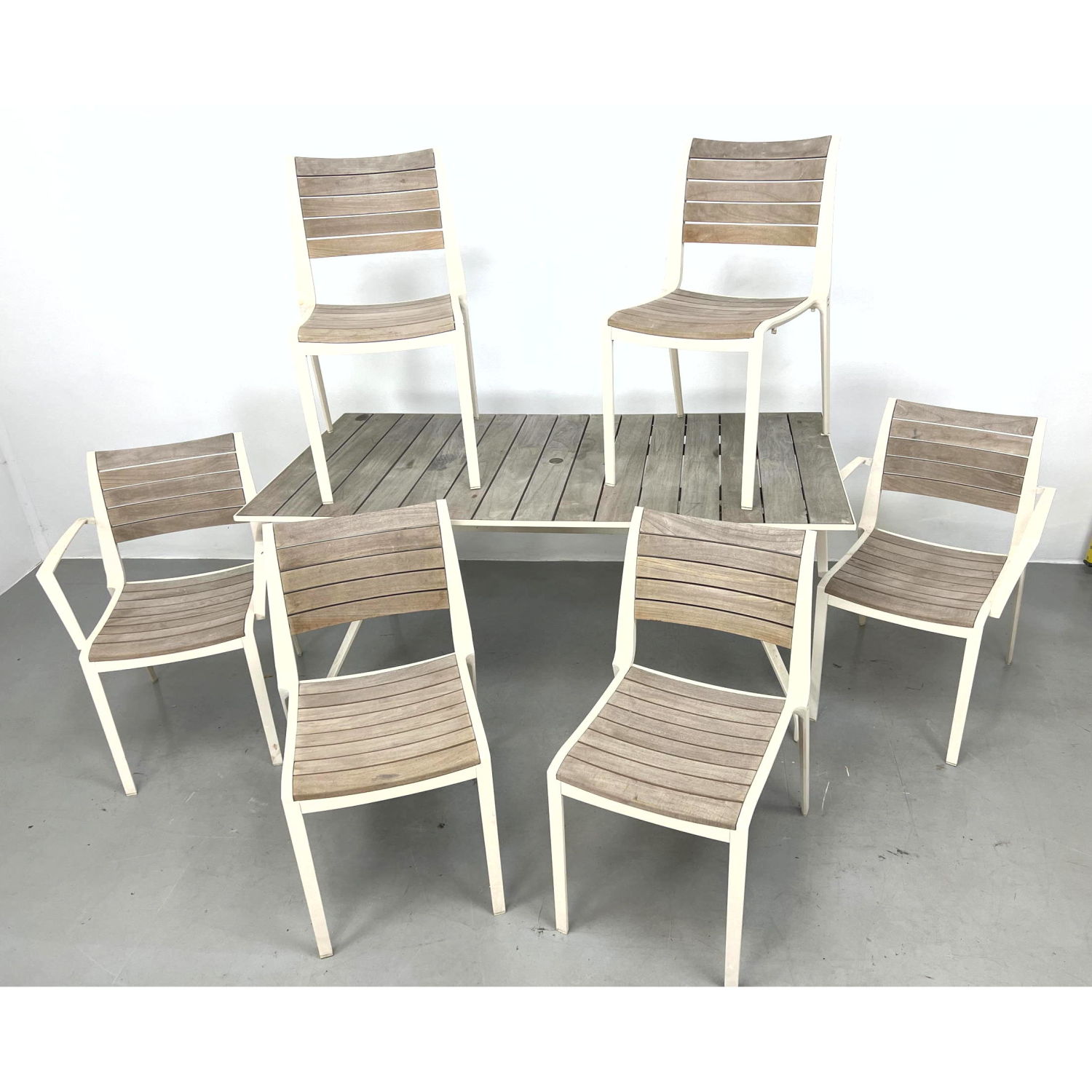 EMU 7pc Outdoor Teak Metal Patio