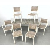 EMU 7pc Outdoor Teak Metal Pat