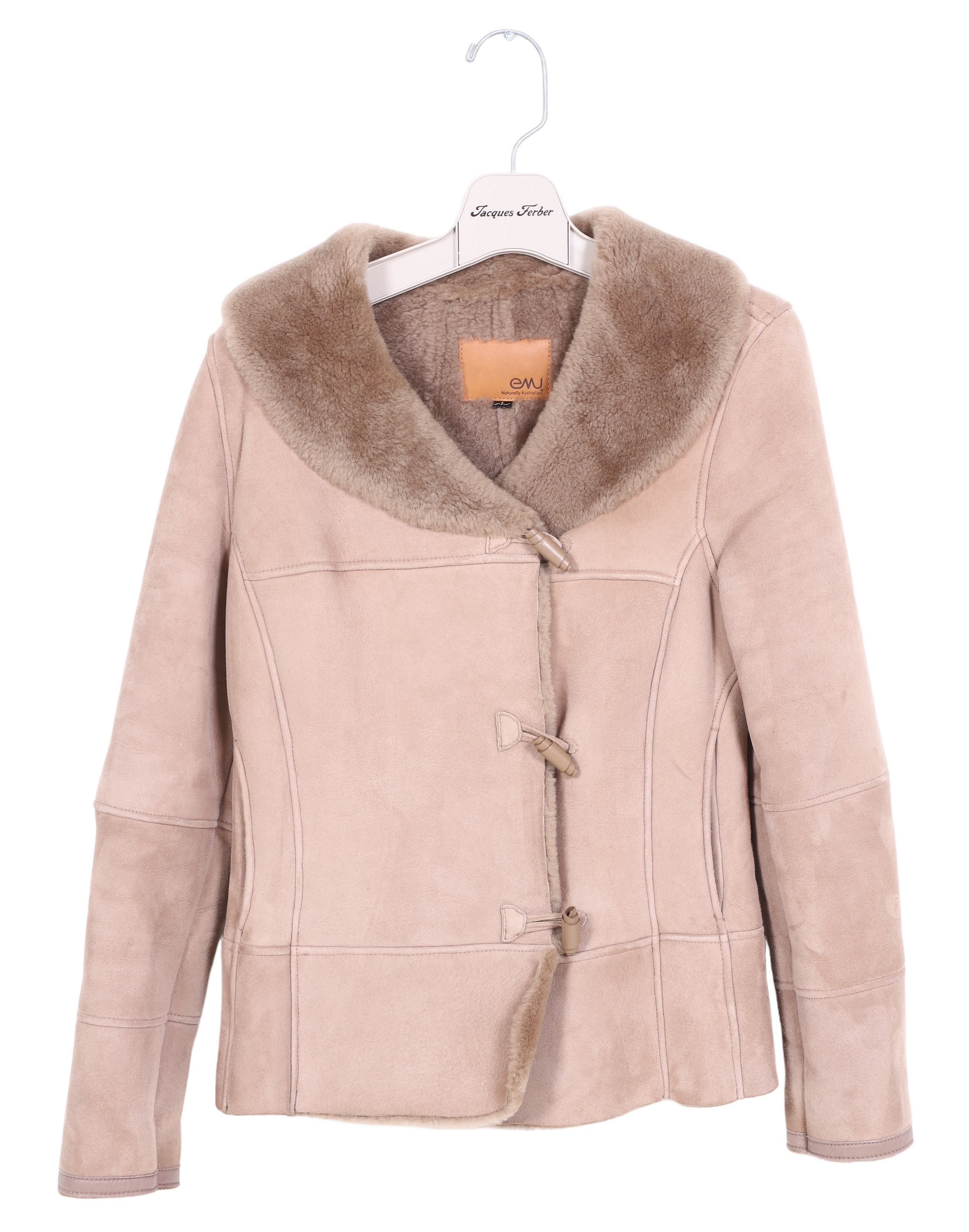 Emu sheepskin ladies toggle coat,