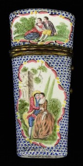 ENAMEL AND BRONZE NECESSARIE,