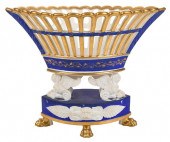 ENAMEL AND GILT PORCELAIN RETI