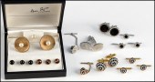 ENAMEL AND GOLDFILLED DRESS SE