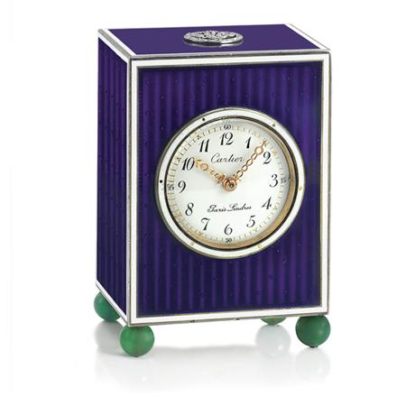 Enamel, Diamond and Green Onyx Desk