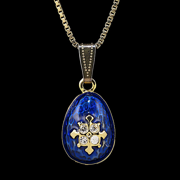 Enamel 'Faberge' Style Pendant with