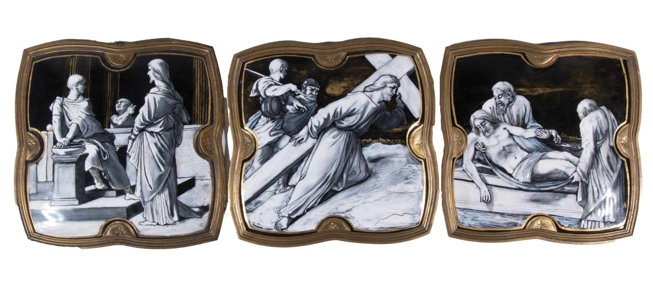 ENAMEL ON COPPER PLAQUES,