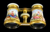 ENAMEL OPERA GLASSES, LATE 19T