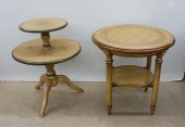 ENAMEL PAINTED FRUITWOOD TWO T