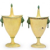 ENAMEL PEWTER TETES DE LION UR