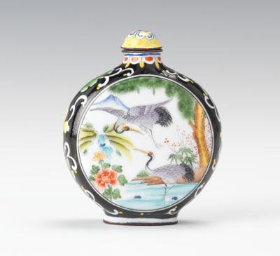 Enameled Copper Snuff Bottle