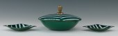 Enameled Covered Dish and Two