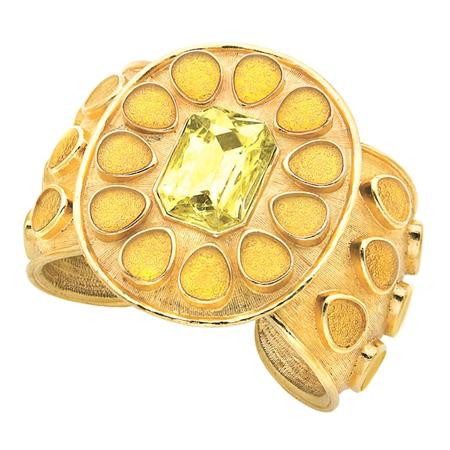 Enameled Cuff Bracelet 	 