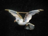 Enameled, gold and diamond "lo