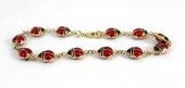 ENAMELED LADYBUG AND FOURTEEN