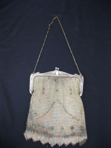 Enameled Mesh Evening Bag