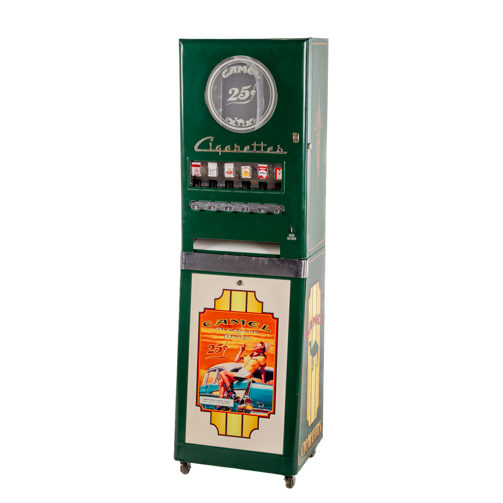 ENAMELED METAL CIGARETTE MACHINE