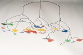ENAMELED METAL MOBILE SCULPTUR