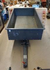 ENAMELED METAL WAGON/TRAILER,