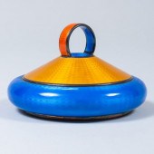 ENAMELED NORWEGIAN POWDER BOXM